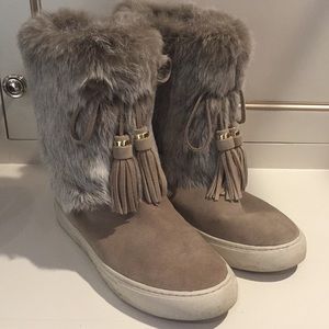 Tory Burch fur boots